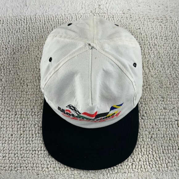 Vintage Motodrome Speedway Snapback Hat OSFA Racing Cap Two Tone Pennsylvania - Picture 2 of 10